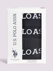 U.S. Polo Assn Mens Black Boxer Shorts 3 Pack - Imagen 4 de 9