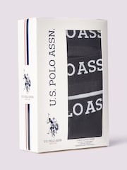 U.S. Polo Assn Mens Black Boxer Shorts 3 Pack - Imagen 5 de 9