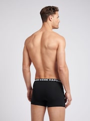 U.S. Polo Assn Mens Black Boxer Shorts 3 Pack - Imagen 7 de 9