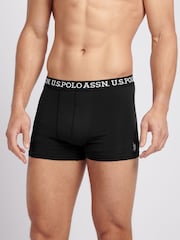 U.S. Polo Assn Mens Black Boxer Shorts 3 Pack - Imagen 8 de 9