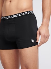 U.S. Polo Assn Mens Black Boxer Shorts 3 Pack - Imagen 9 de 9