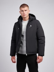 U.S. Polo Assn Black U.S. Polo Assn. Mens Smart Padded Black Jacket - Image 1 of 12