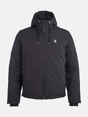 U.S. Polo Assn Black U.S. Polo Assn. Mens Smart Padded Black Jacket - Image 7 of 12