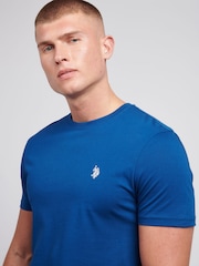 U.S. Polo Assn. Dark Blue Mens Regular Fit Double Horsemen 100% Cotton T-Shirt - Image 2 of 9