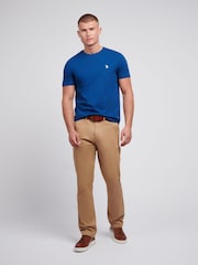 U.S. Polo Assn. Dark Blue Mens Regular Fit Double Horsemen 100% Cotton T-Shirt - Image 3 of 9
