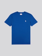 U.S. Polo Assn. Dark Blue Mens Regular Fit Double Horsemen 100% Cotton T-Shirt - Image 6 of 9