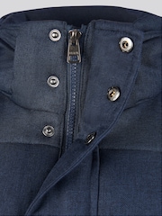 U.S. Polo Assn. Blue Mens Textured Winter Puffer Jacket - Image 12 of 12