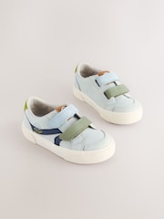 Blue Colour Block Touch Fastening Trainers - Image 1 of 5
