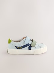 Blue Colour Block Touch Fastening Trainers - Image 2 of 5