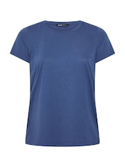 Yours Curve Purple Core Short Sleeve T-Shirts 3 Pack - Image 3 of 7