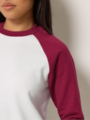 PixieGirl Petite Red Raglan T-Shirt - Image 4 of 6