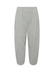PixieGirl Petite Grey Brushed Barrel Leg Trousers - Image 5 of 6