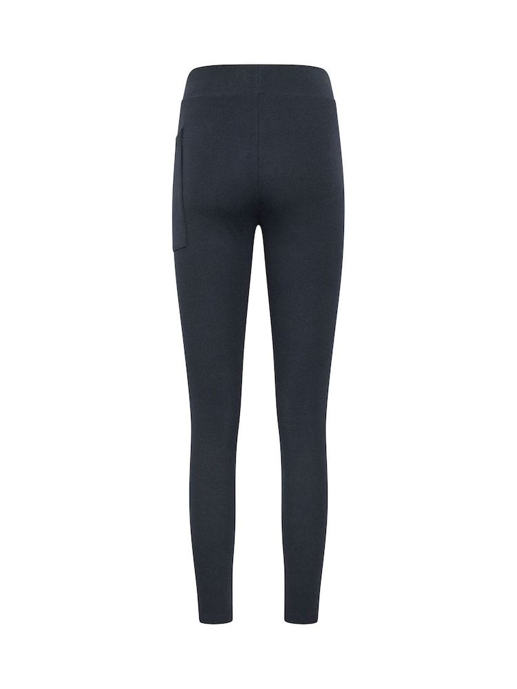 Long Tall Sally Blue Robbed Pocket Leggings - Image 6 of 6