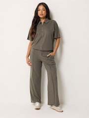 PixieGirl Petite Brown Brushed Short Sleeve Jacket - Image 2 of 6
