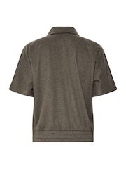 PixieGirl Petite Brown Brushed Short Sleeve Jacket - Image 6 of 6