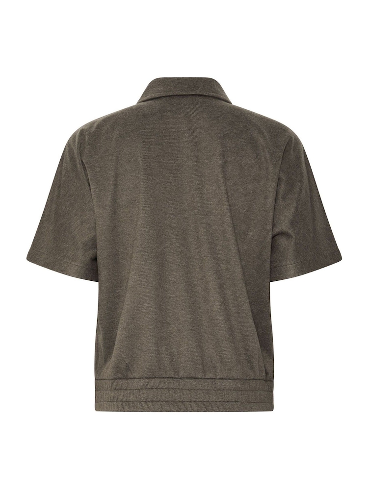 PixieGirl Petite Brown Brushed Short Sleeve Jacket - Image 6 of 6 PixieGirl Petite Brown Brushed Short Sleeve Jacket - Image 6 of 6