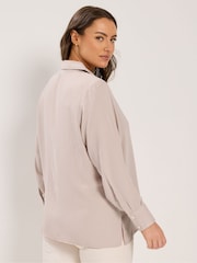 Yours Curve Pink Long Sleeve Relaxed Shirt - Image 3 of 5