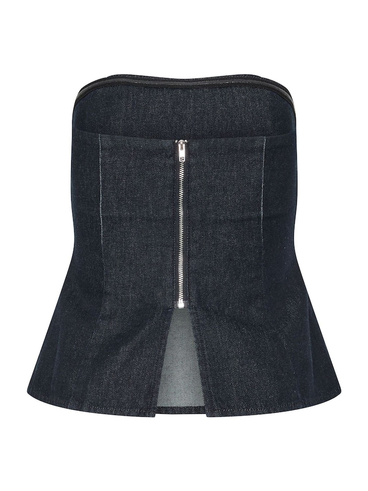 PixieGirl Petite Blue Bandeau Top - Image 6 of 6 PixieGirl Petite Blue Bandeau Top - Image 6 of 6