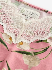 B by Ted Baker Pink Floral/Cream Viscose Jersey Slips 2 Pack - Image 14 of 16