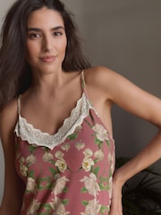 B by Ted Baker Pink Floral/Cream Viscose Jersey Slips 2 Pack - Image 5 of 16