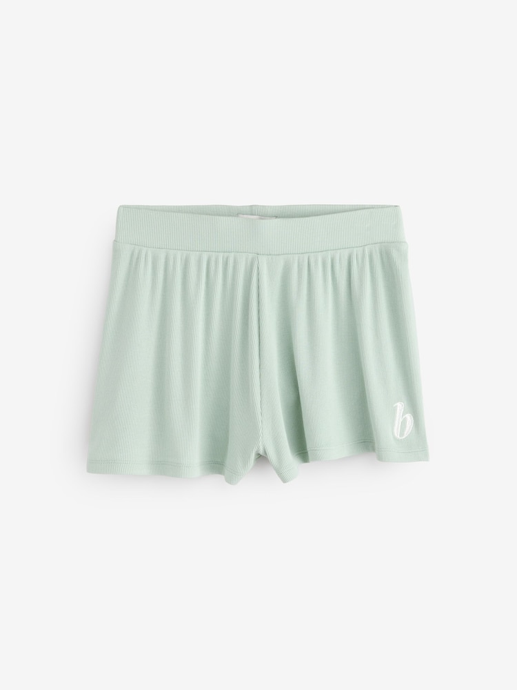 B by Ted Baker Green/ Leopard Botanical Viscose Shorts Set 2 Pack - Image 13 of 17