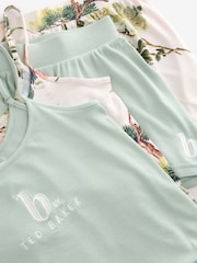 B by Ted Baker Green/ Leopard Botanical Viscose Shorts Set 2 Pack - Bild 17 von 17