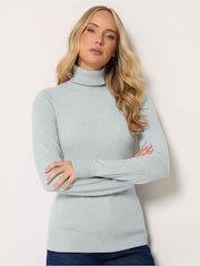 Long Tall Sally Grey Roll Neck Jumper - Image 1 of 6