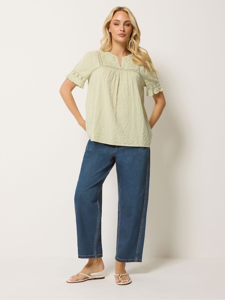 M&Co Blue Barrel Leg Jeans - Image 2 of 5