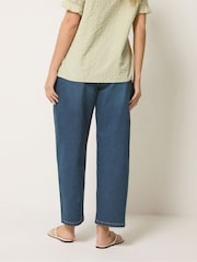 M&Co Blue Barrel Leg Jeans - Image 3 of 5