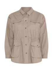 Yours Curve Natural Carpenter Jacket - Image 5 of 6