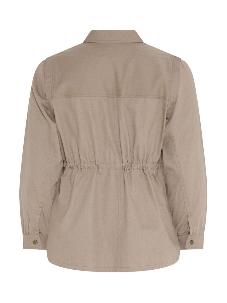 Yours Curve Natural Carpenter Jacket - Image 6 of 6 Yours Curve Natural Carpenter Jacket - Image 6 of 6