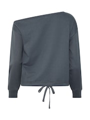 PixieGirl Petite Blue Off Shoulder Sweatshirt - Image 6 of 6
