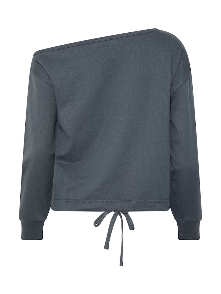 PixieGirl Petite Blue Off Shoulder Sweatshirt - Image 6 of 6 PixieGirl Petite Blue Off Shoulder Sweatshirt - Image 6 of 6