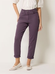 M&Co Purple Mom Jeans - Image 1 of 5