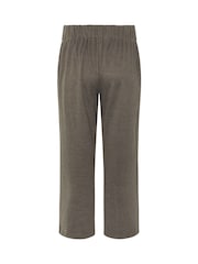 PixieGirl Petite Brown Brushed Pintuck Wide Leg Trousers - Image 6 of 6