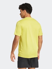 adidas Yellow Train Essentials Training T-Shirt - Image 2 of 6