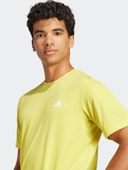 adidas Yellow Train Essentials Training T-Shirt - Image 4 of 6