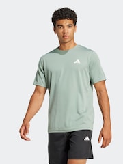 adidas Sage Green Train Essentials Training T-Shirt - Image 1 of 6