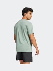 adidas Sage Green Train Essentials Training T-Shirt - Image 2 of 6