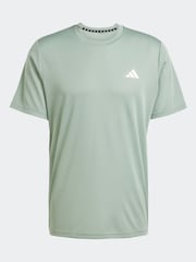 adidas Sage Green Train Essentials Training T-Shirt - Image 6 of 6