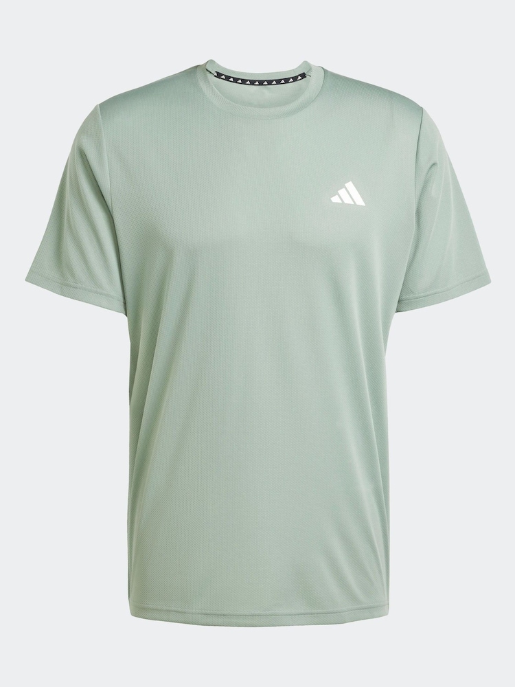 adidas Sage Green Train Essentials Training T-Shirt - Image 6 of 6