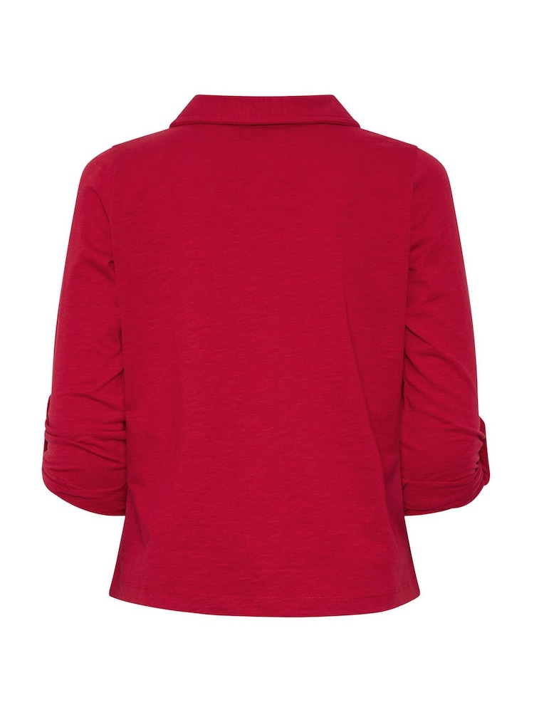 PixieGirl Petite Red Button Cotton Shirt - Image 6 of 6 PixieGirl Petite Red Button Cotton Shirt - Image 6 of 6