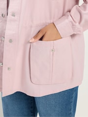 Yours Curve Pink Carpenter Jacket - Image 5 of 7