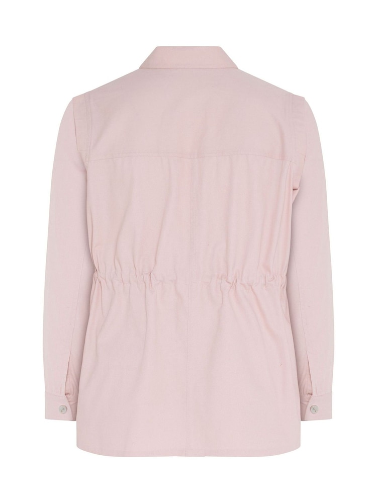 Yours Curve Pink Carpenter Jacket - Image 7 of 7 Yours Curve Pink Carpenter Jacket - Image 7 of 7