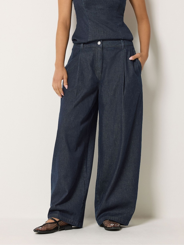 PixieGirl Petite Slant Pocket Pleated Wide Leg Trousers - Bild 2 von 6 PixieGirl Petite Slant Pocket Pleated Wide Leg Trousers - Bild 2 von 6