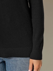 Long Tall Sally Black Knitted Crew Neck Jumper - Image 4 of 5