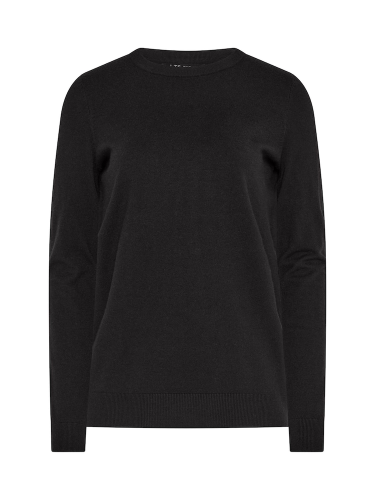 Long Tall Sally Black Knitted Crew Neck Jumper - Image 5 of 5 Long Tall Sally Black Knitted Crew Neck Jumper - Image 5 of 5