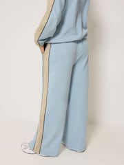 PixieGirl Petite Blue Colourblock Wide Leg Joggers - Image 2 of 6