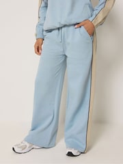 PixieGirl Petite Blue Colourblock Wide Leg Joggers - Image 3 of 6