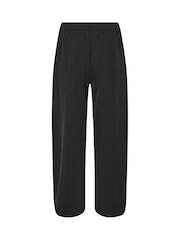 Schwarz - PixieGirl Petite Wickelhose mit weitem Bein und Falten - Bild 6 von 6